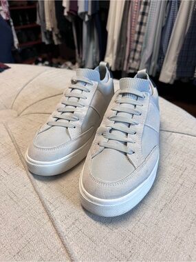 Peter Millar Light Gray Men's Low-Top Sneakers
